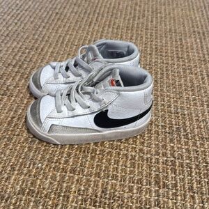 Nike Blazers, white, black, gray, toddler size 7